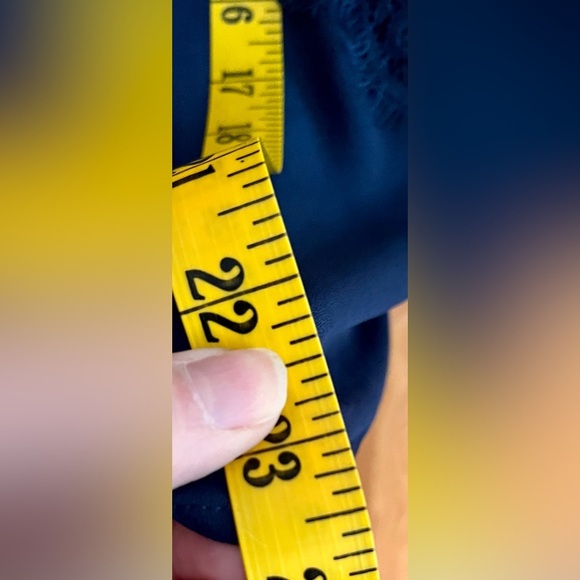 Lush Midnight Blue Lace Trim Cami Top Size Small Adjustable Coquette Girl Boho - Picture 12 of 13